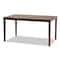 Baxton Studio Ramiro Modern and Contemporary Grey Fabric and Walnut Brown Finished Wood 7-Piece Dining Set 176-11373-10520-Zoro - alternate 3